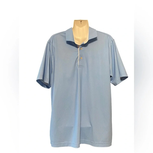 C. Defoor Golf Three Button Short Sleeve Polo Shirt - Picture 1 of 6